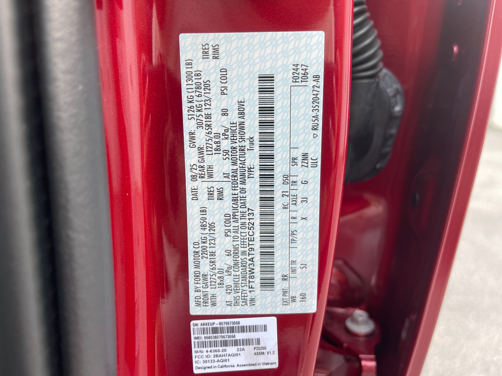 New 2026 Red Ford Lariat image 34