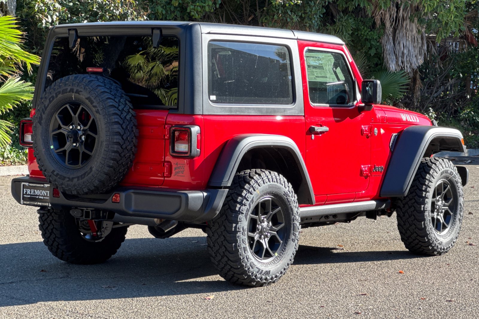 New 2026 Firecracker Red Clear-Coat Exterior Paint Jeep Willys image 3