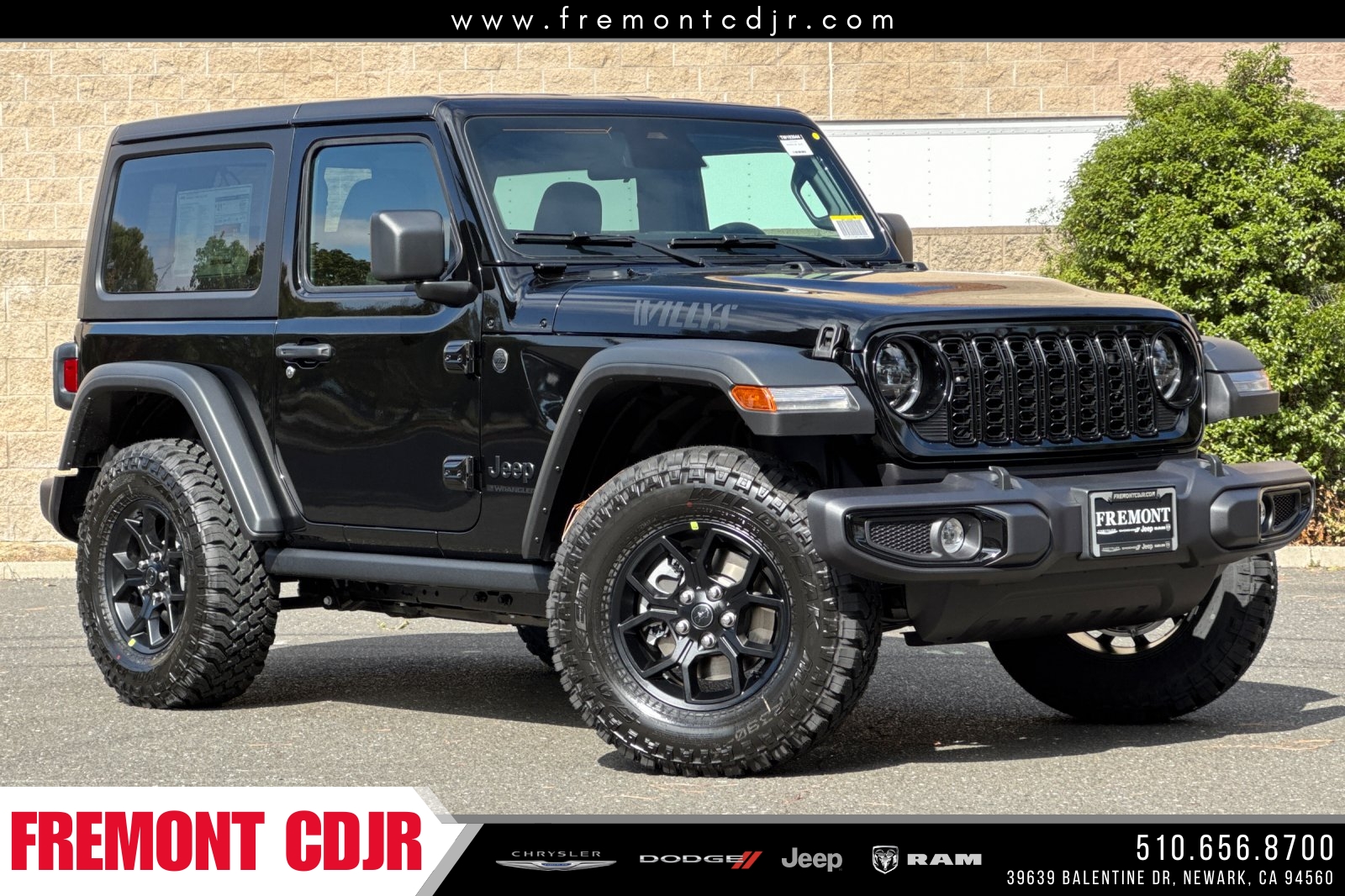 New 2026 Jeep Wrangler Willys 2D Sport Utility in Newark #TW193044