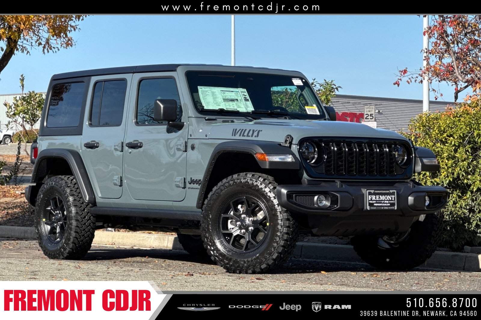 New 2026 Jeep Wrangler Willys 4D Sport Utility in Newark #TW207257
