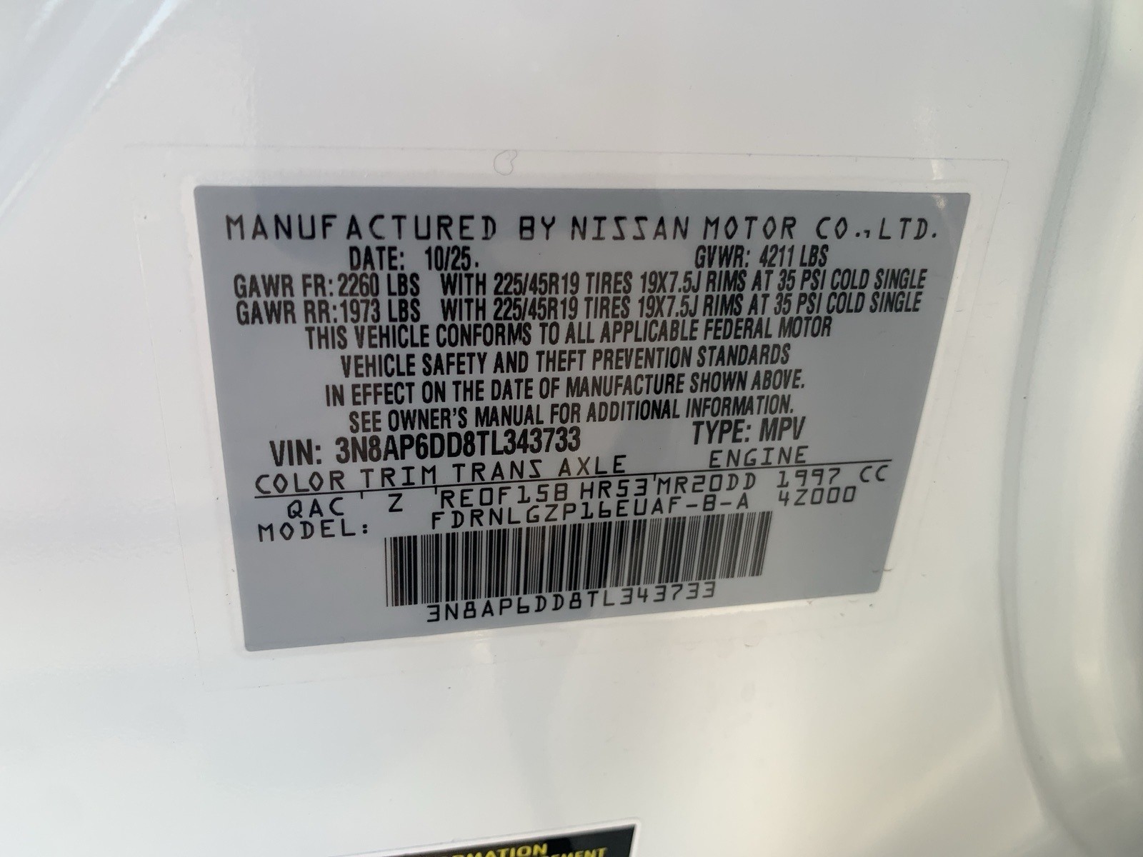 New 2026 Aspen White TriCoat Nissan SR image 35