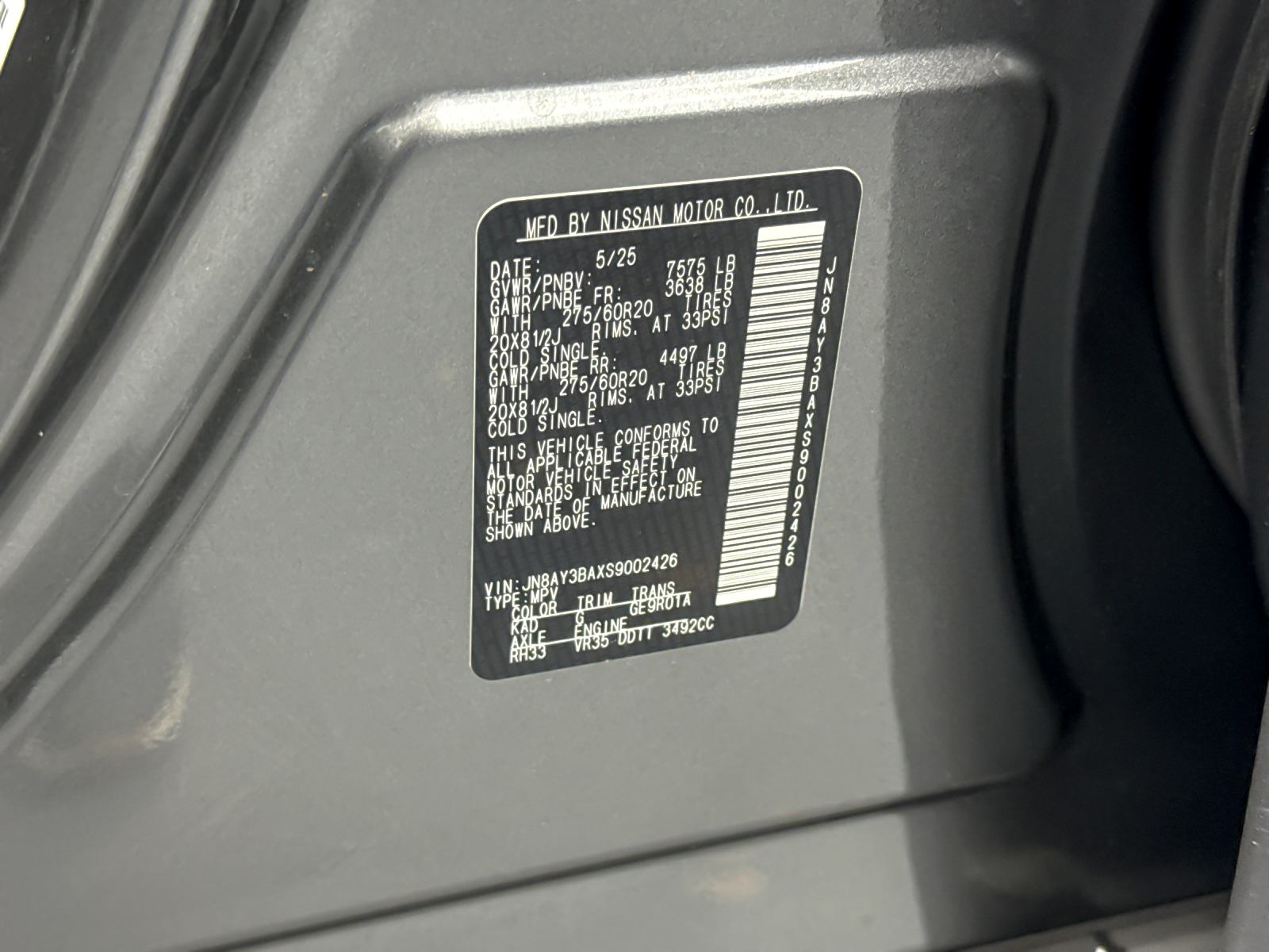 2025 Nissan Armada SL - Photo 29