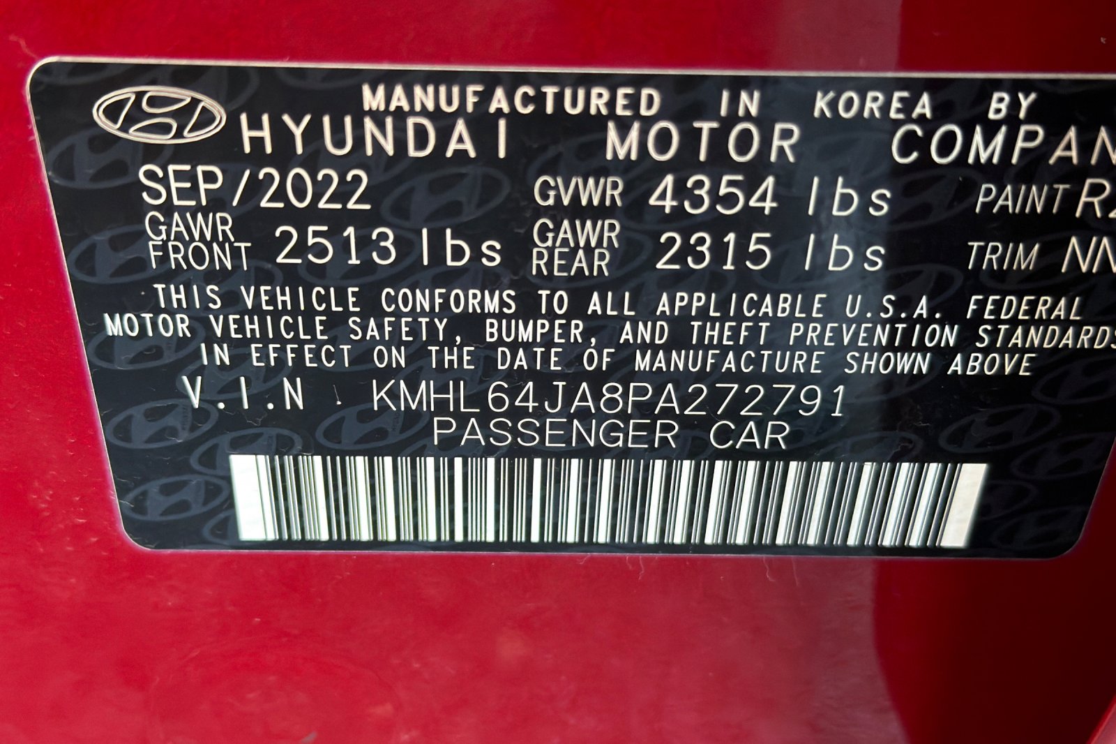 Used 2023 Ultimate Red Hyundai SEL image 29