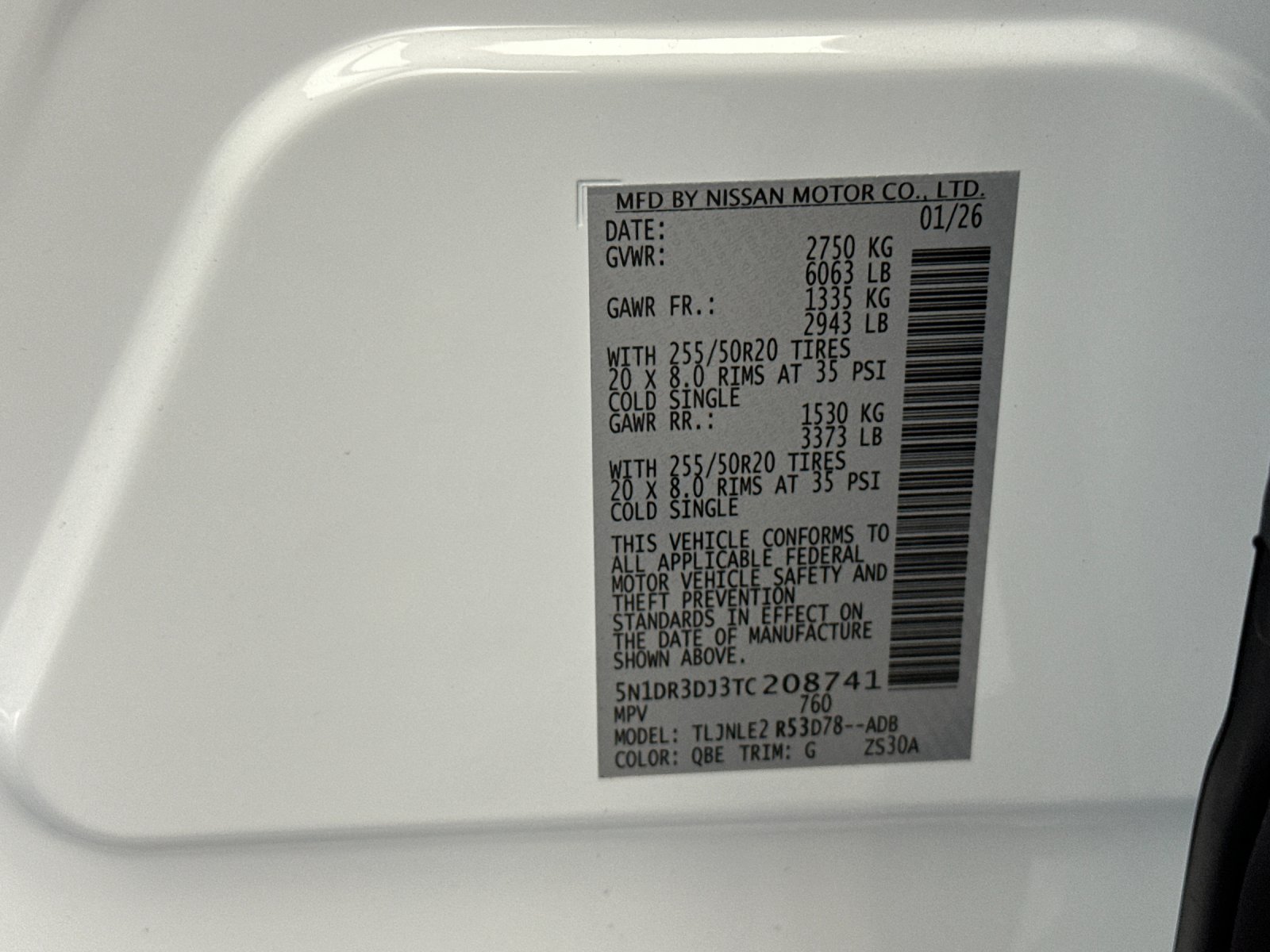 New 2026 White Nissan Platinum image 28