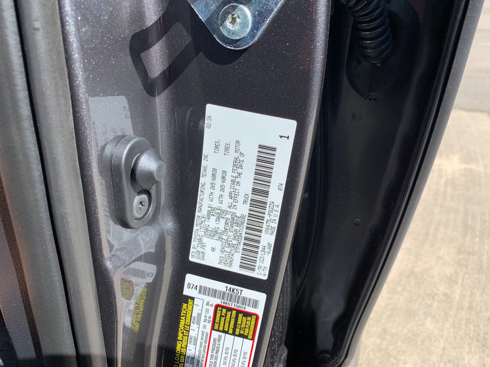 New 2026 Magnetic Gray Metallic Toyota 1794 Edition image 34
