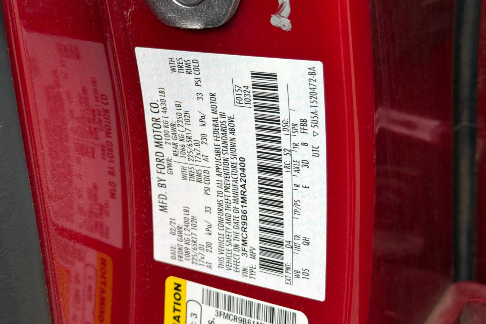 Used 2021 Red Ford Big Bend image 25