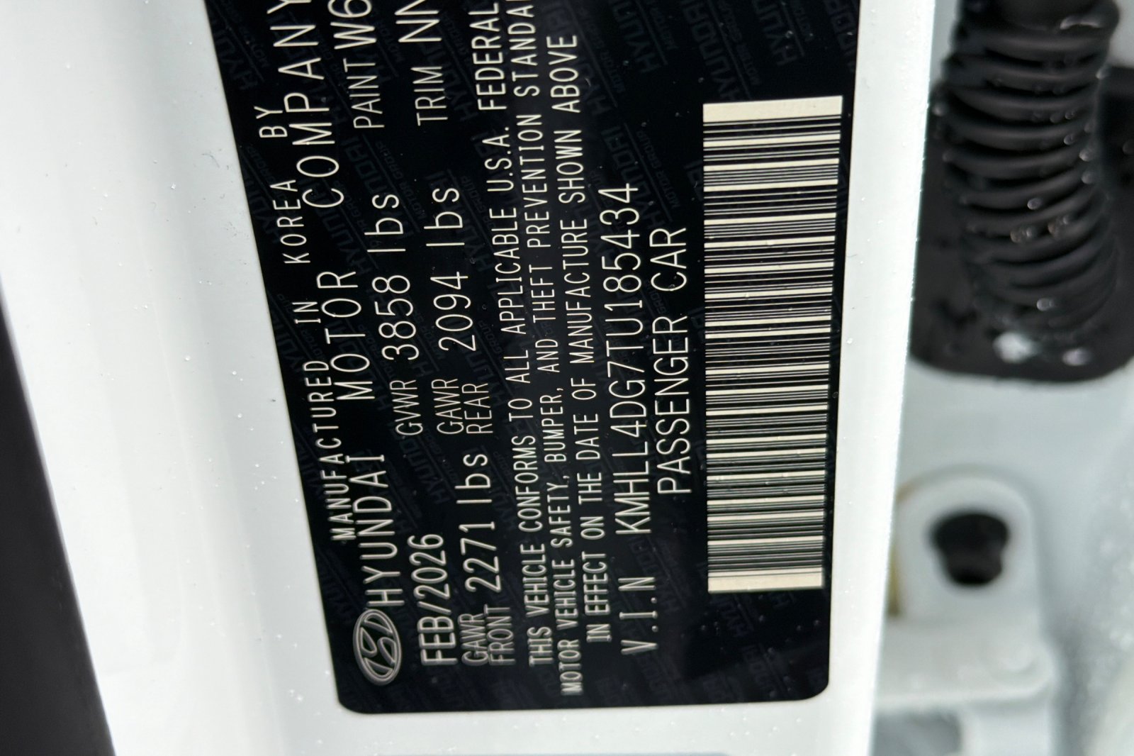 Used 2026 White Hyundai SE image 20