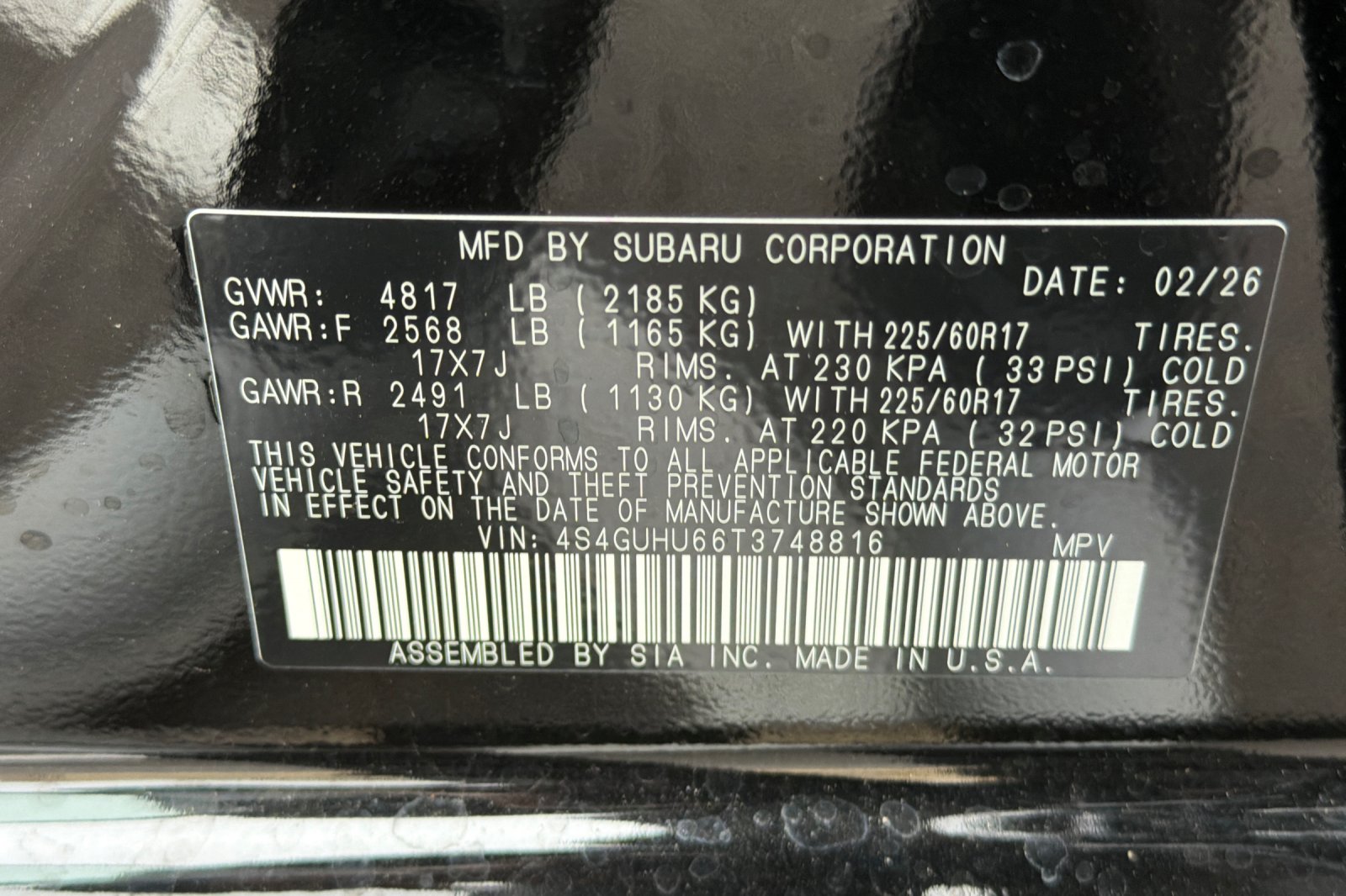 New 2026 CRYSTAL BLACK SILICA Subaru Wilderness image 26