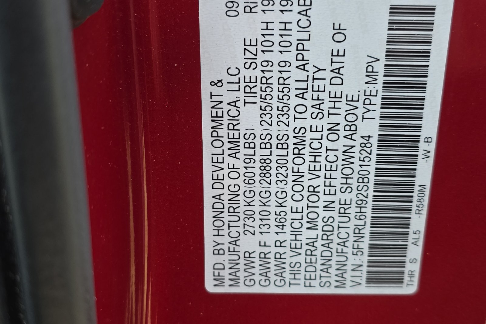Used 2025 Radiant Red Metallic II Honda Elite image 41
