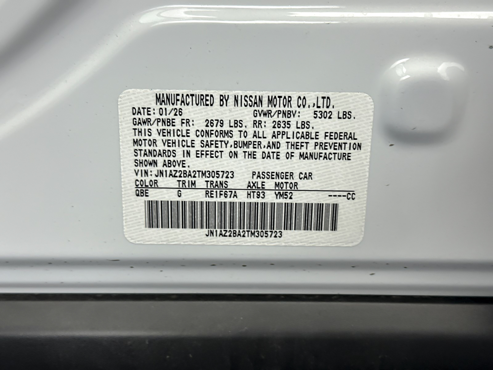 New 2026 White Nissan S+ image 27