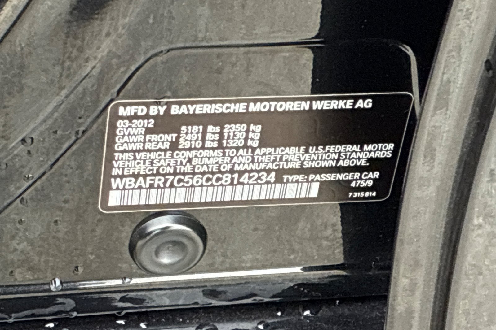 Used 2012 Black Sapphire Metallic BMW 535i image 45