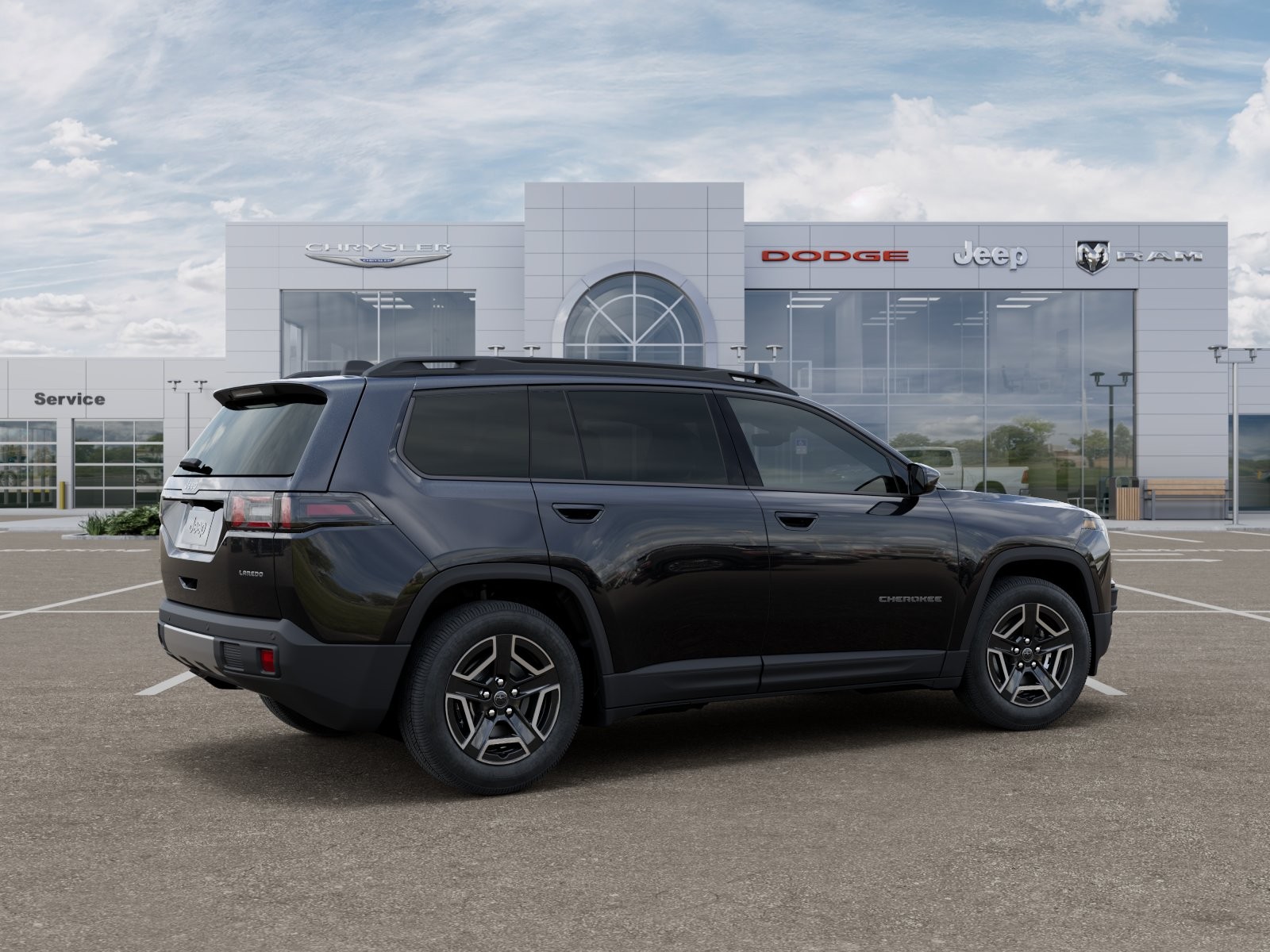 New 2026 Diamond Black Crystal Pearl-Coat Exterior Paint Jeep Laredo image 30