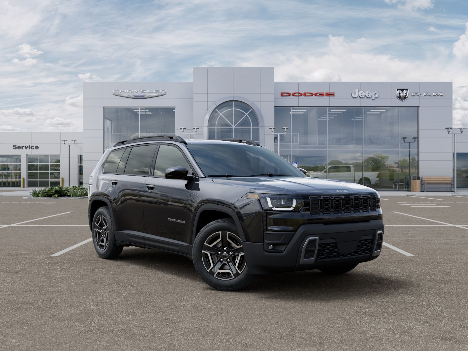 New 2026 Diamond Black Crystal Pearl-Coat Exterior Paint Jeep Laredo image 31