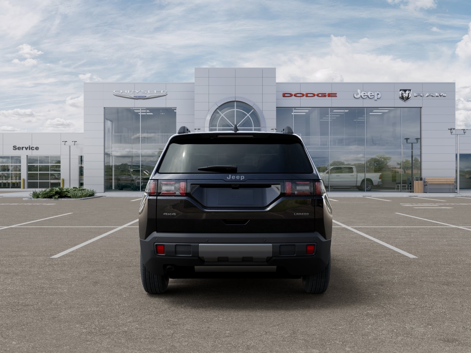 New 2026 Diamond Black Crystal Pearl-Coat Exterior Paint Jeep Laredo image 33