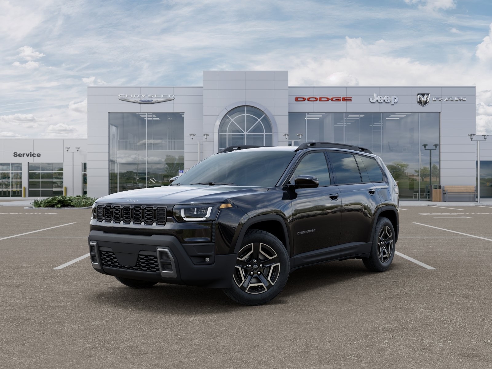 New 2026 Diamond Black Crystal Pearl-Coat Exterior Paint Jeep Laredo image 27