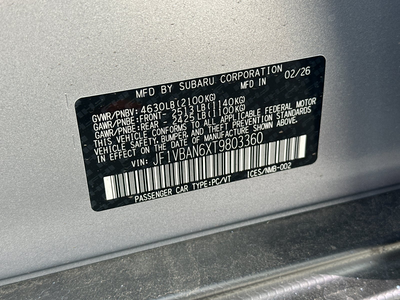 Certified Used 2026 Ice Silver Metallic Subaru Limited image 28