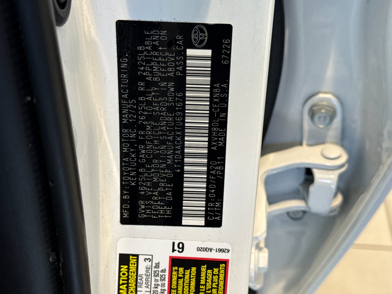 Used 2026 White Toyota LE image 16