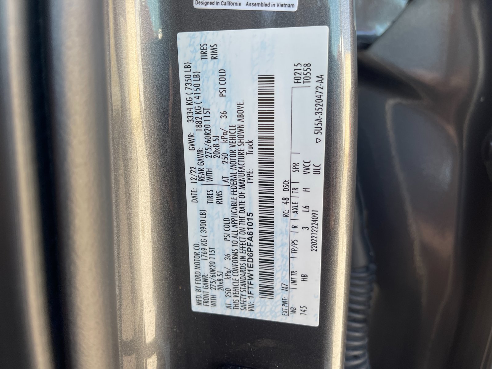 Used 2023 Gray Ford Lariat image 32