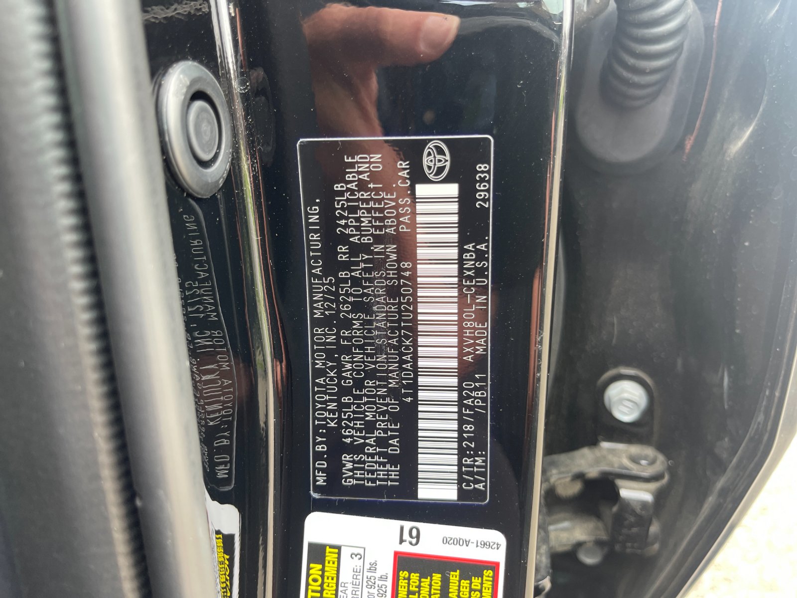 Used 2026 Midnight Black Metallic Toyota LE image 32