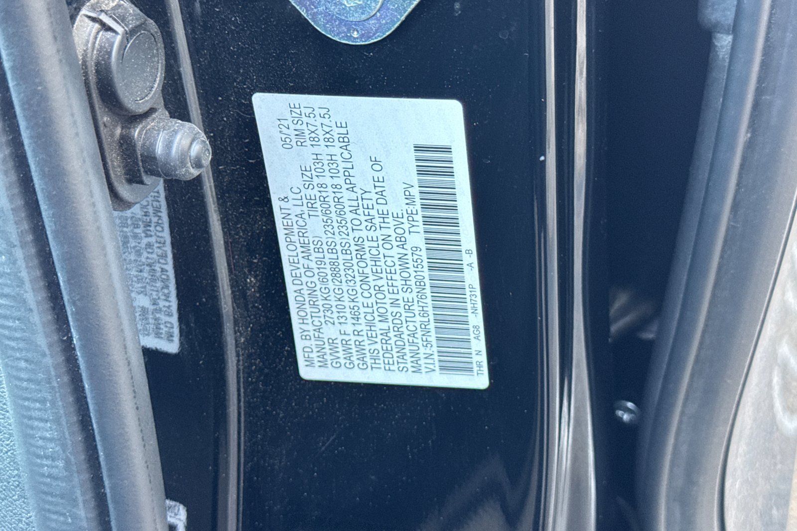 Certified Used 2022 Crystal Black Pearl Honda EX-L image 28