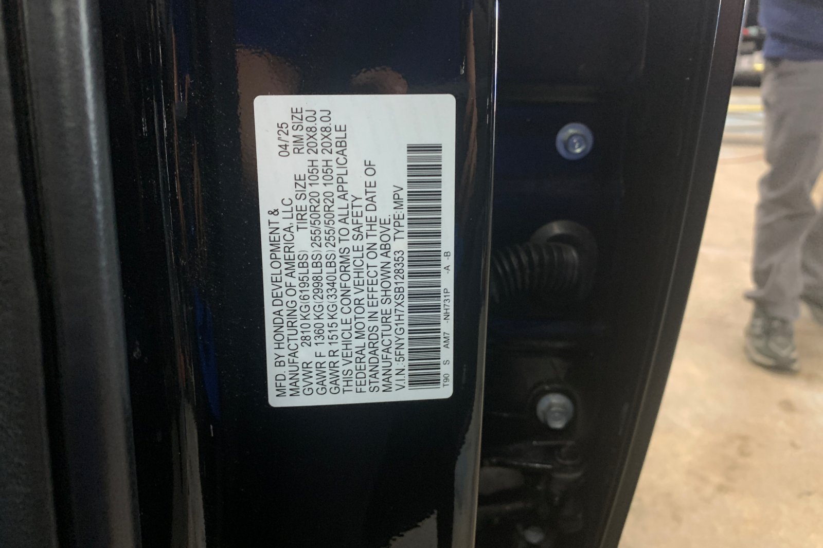 Certified Used 2025 Crystal Black Pearl Honda Touring image 35