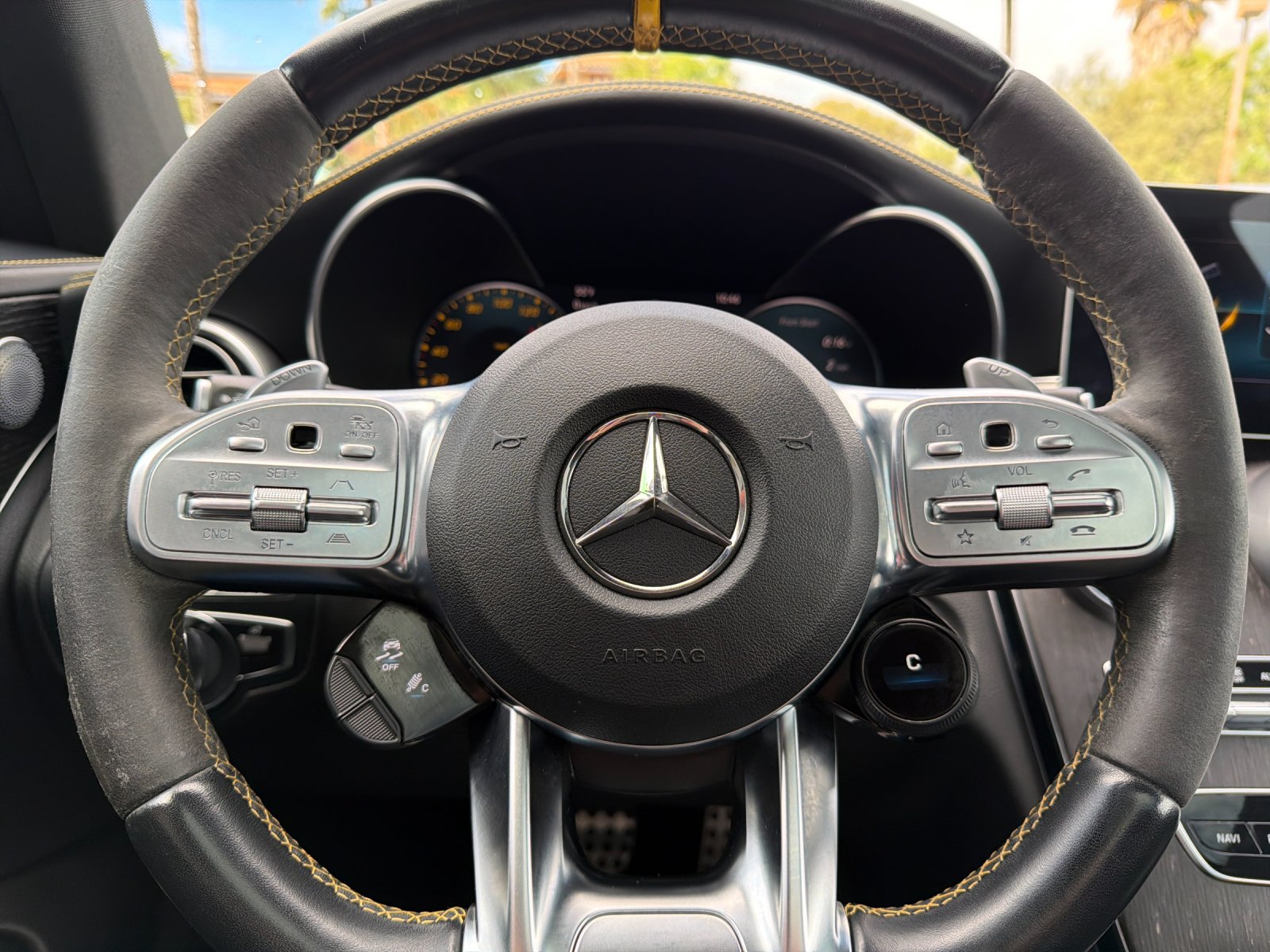 Used 2021 Obsidian Black Metallic Mercedes-Benz C 63 S AMG® 2D Coupe image 28
