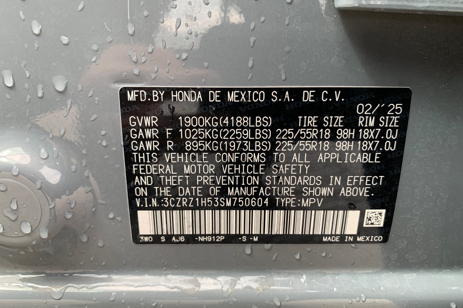 Certified Used 2025 Urban Gray Pearl Honda Sport image 34