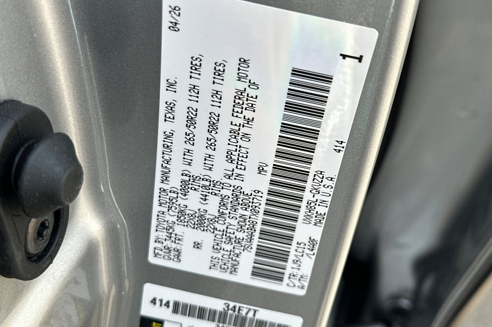 New 2026 Celestial Silver Metallic Toyota  Capstone image 24
