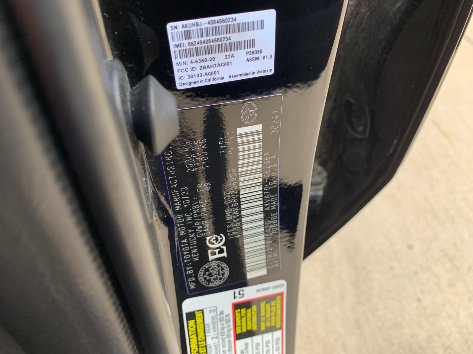 Used 2024 Black Toyota SE image 34