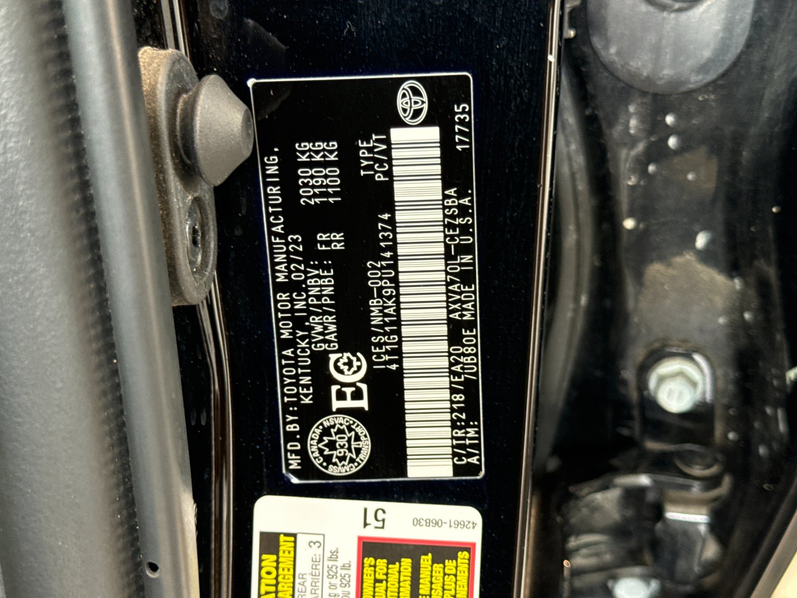 Used 2023 Black Toyota SE image 16