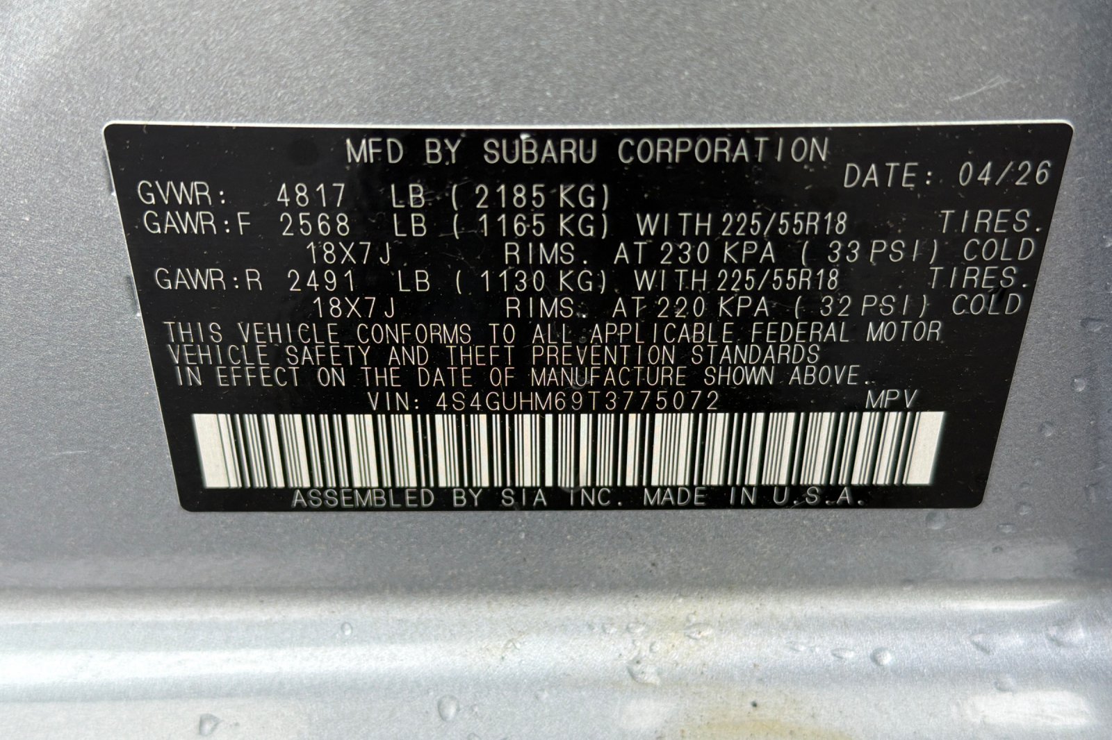 New 2026 ICE SILVER METALLIC Subaru Limited image 27