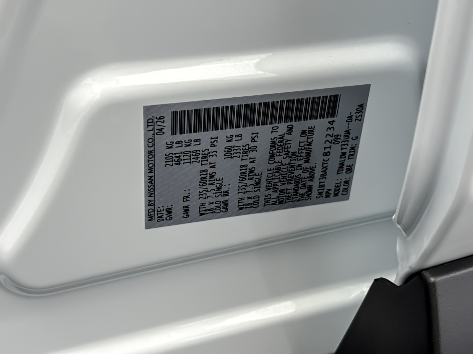 New 2026 White Nissan SV image 26