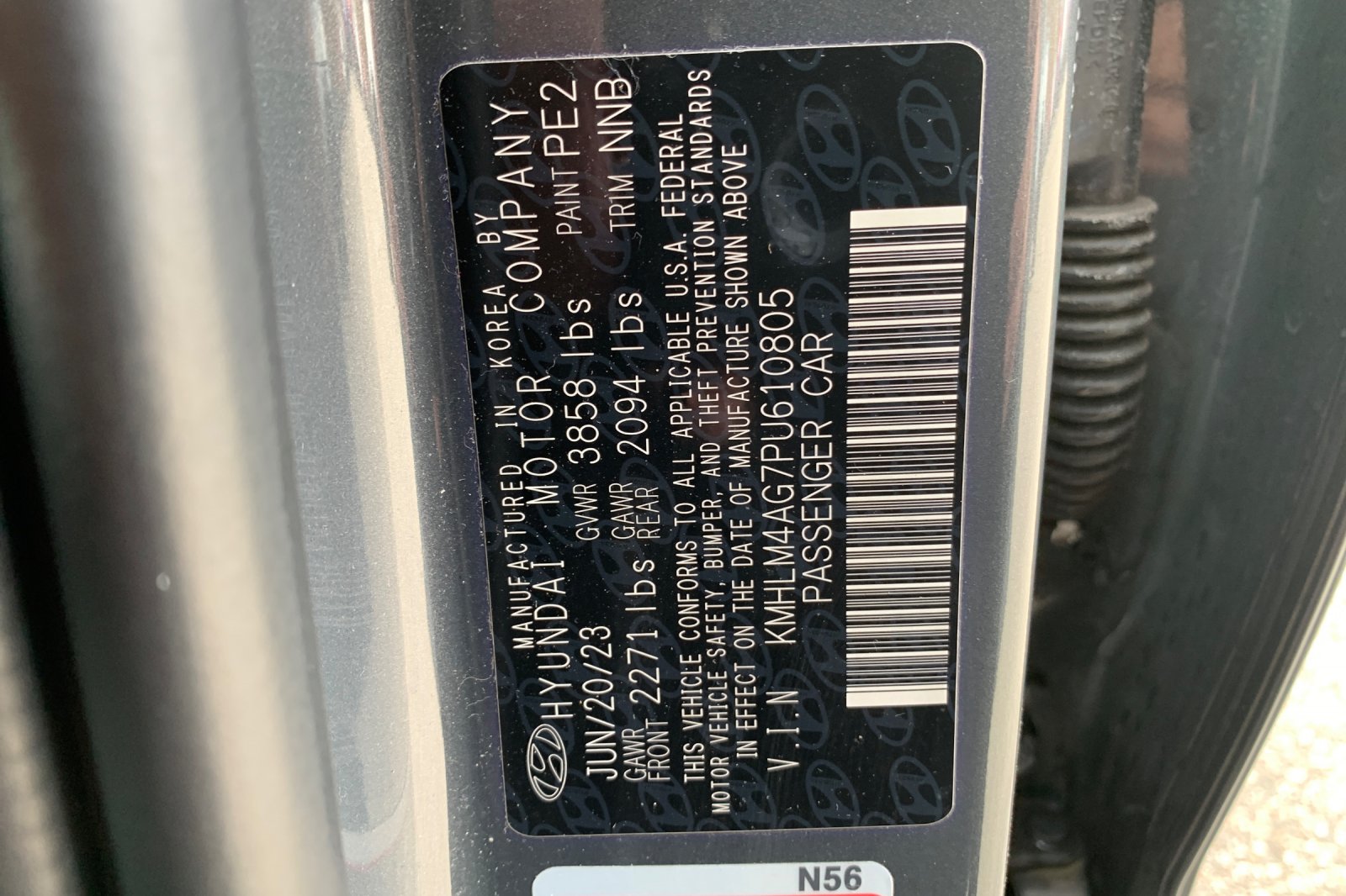 Used 2023 Gray Hyundai SEL image 33