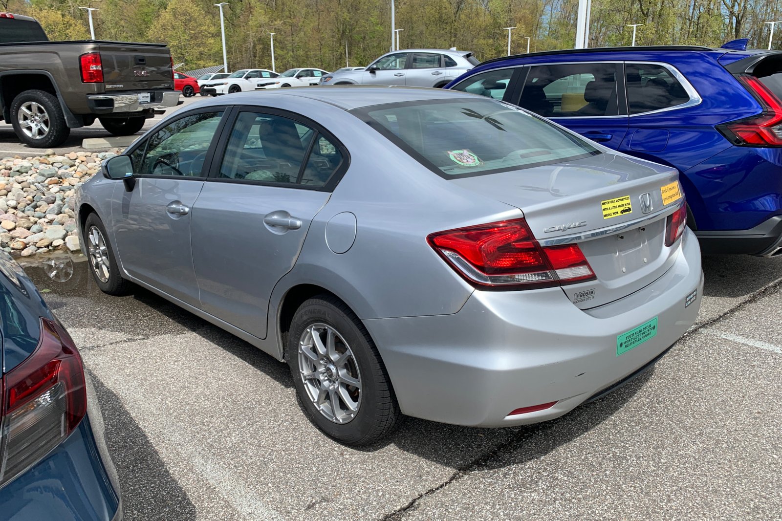 Used 2014 Honda Civic LX with VIN 19XFB2F52EE009963 for sale in Michigan City, IN