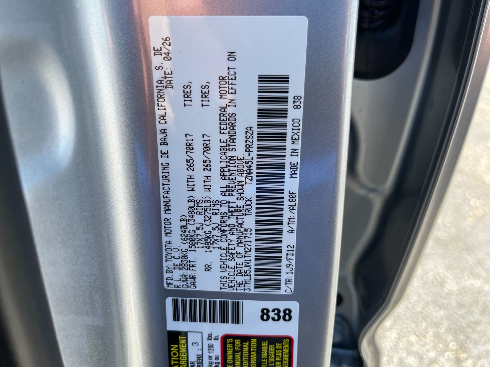 New 2026 Silver Toyota TRD Off-Road image 31