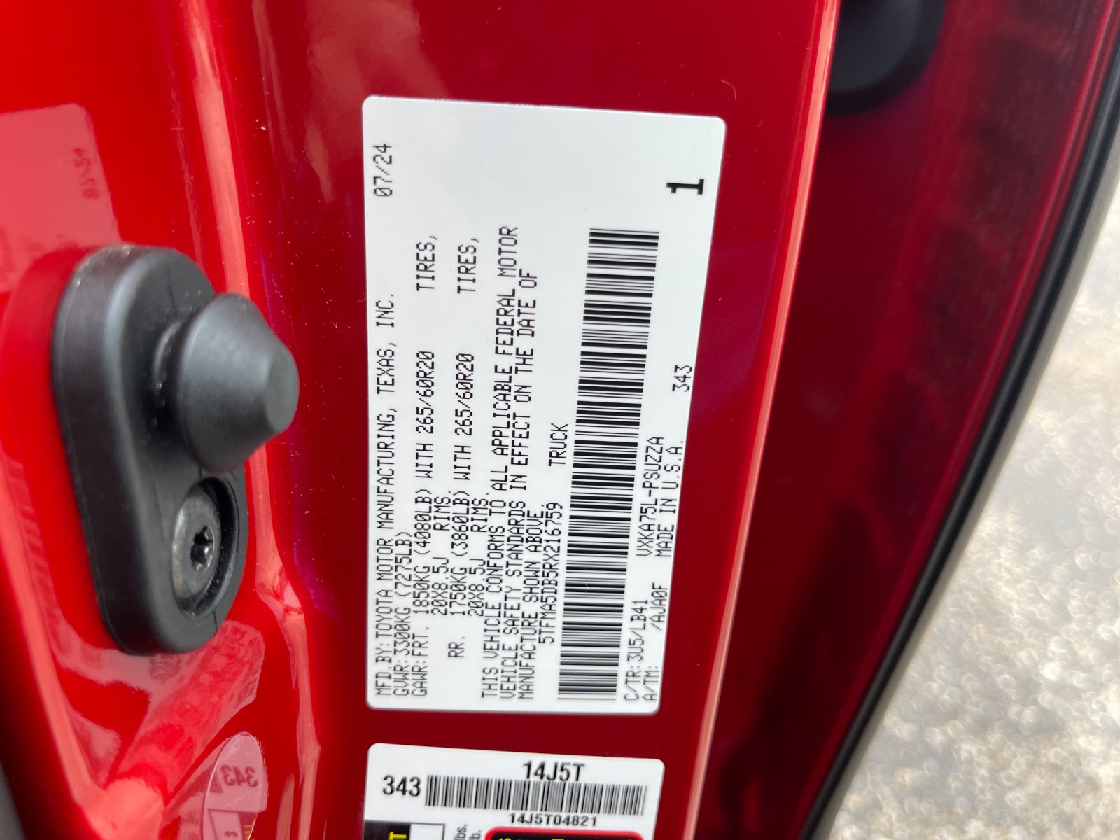 Used 2024 Red Toyota 1794 image 33
