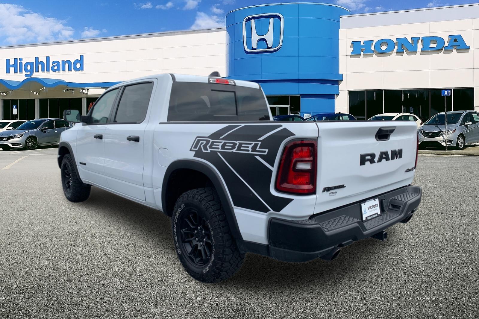 Used 2025 Bright White Clearcoat Ram Rebel image 3
