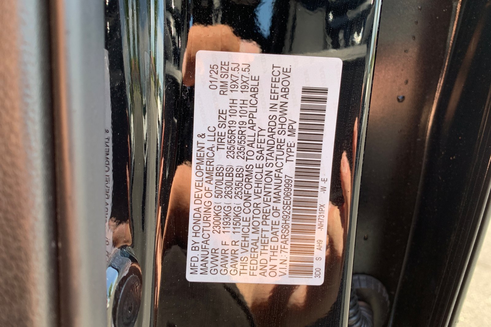 Certified Used 2025 Crystal Black Pearl Honda Sport Touring image 35