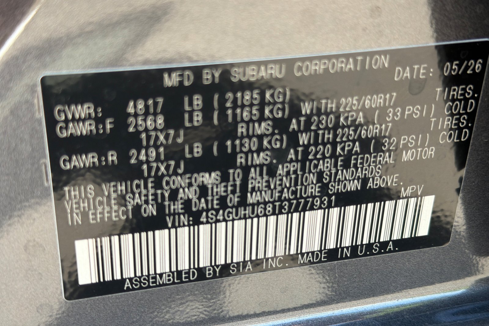 New 2026 MAGNETITE GRAY PEARL Subaru Wilderness image 27