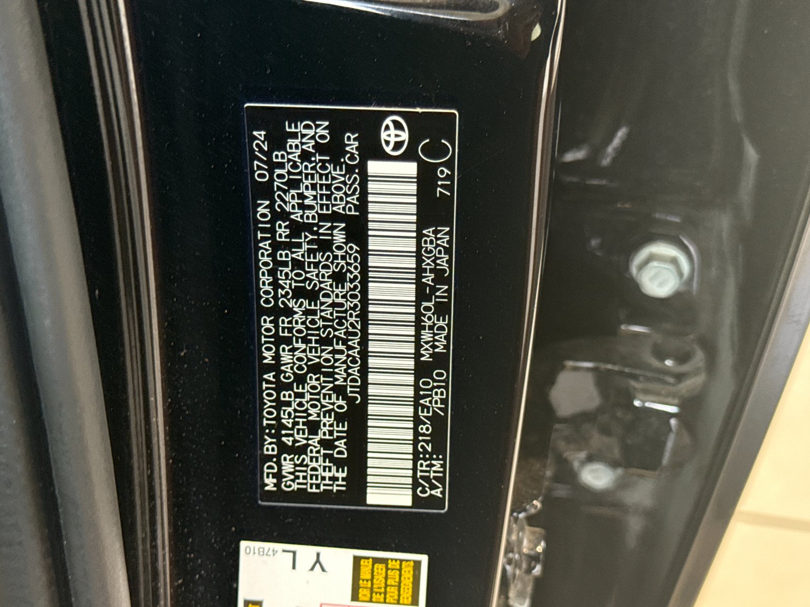 Used 2024 Black Toyota XLE image 16