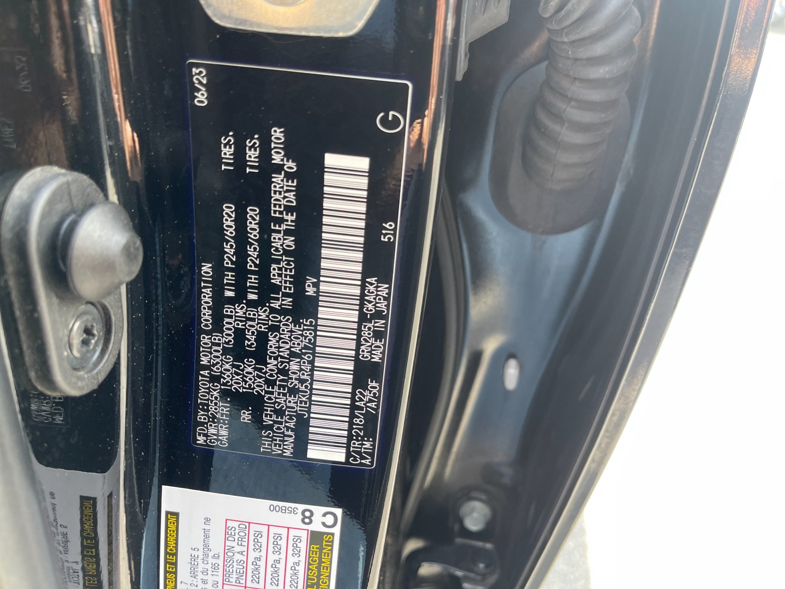 Used 2023 Black Toyota Limited image 34