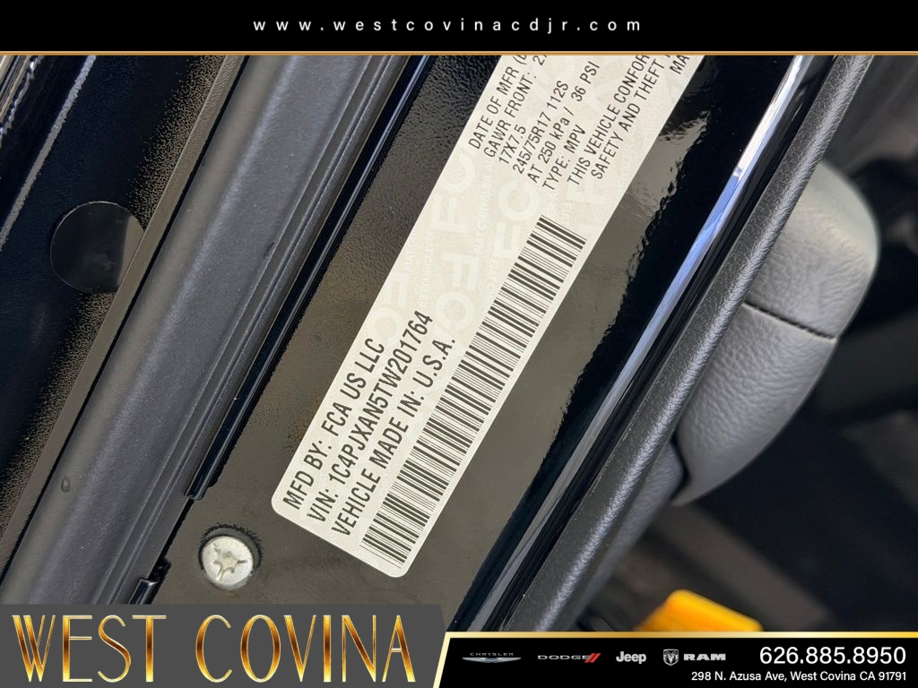 New 2026 Black Clear-Coat Exterior Paint Jeep Sport S image 18