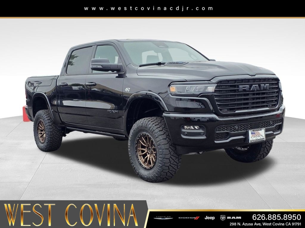 New 2026 Diamond Black Crystal Pearl-Coat Exterior Paint RAM Laramie image 3