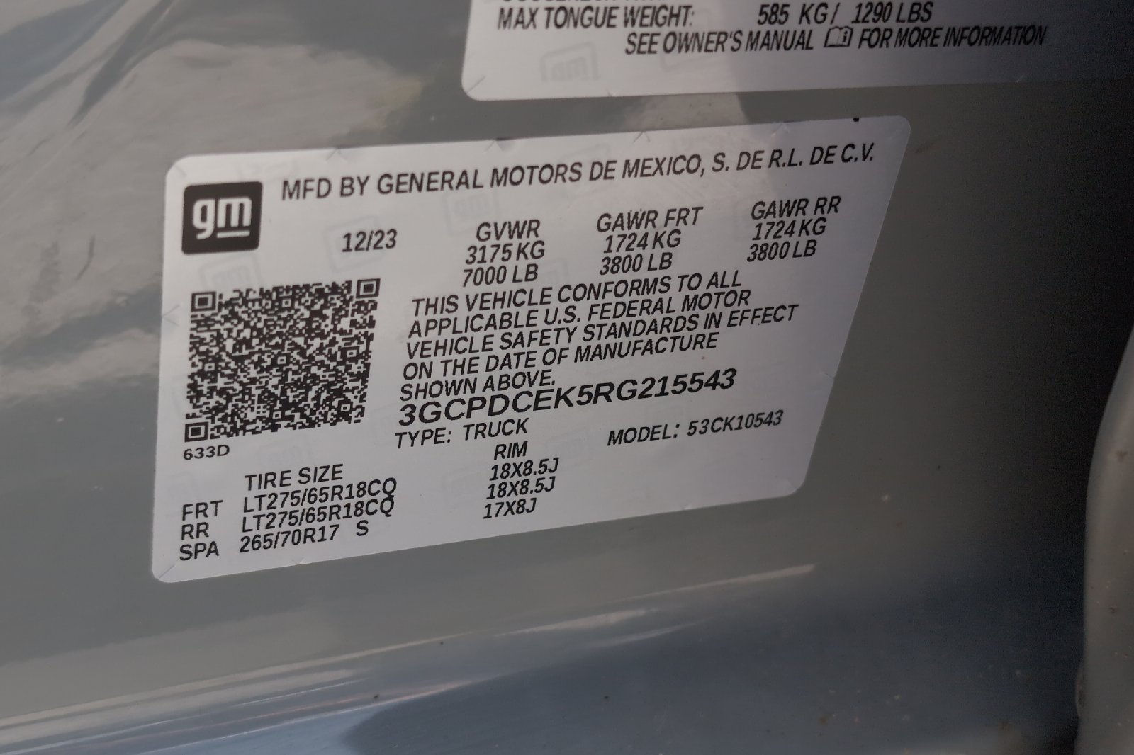 Used 2024 Gray Chevrolet Custom Trail Boss image 29