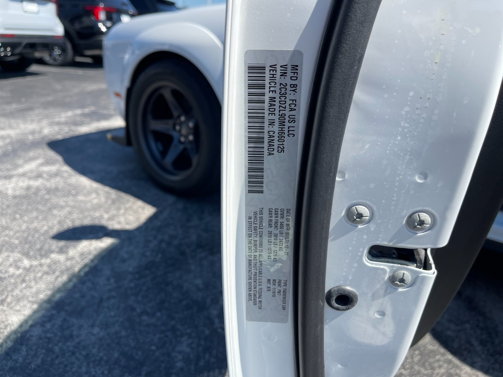 Used 2021 White Dodge SRT Super Stock image 31