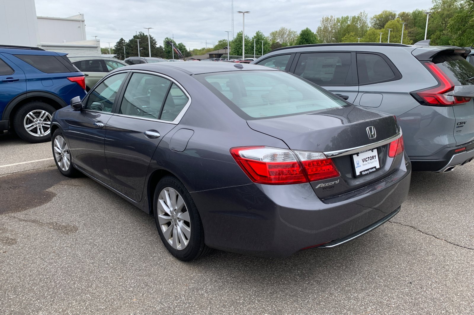 Used 2014 Honda Accord EX-L with VIN 1HGCR2F83EA085155 for sale in Michigan City, IN