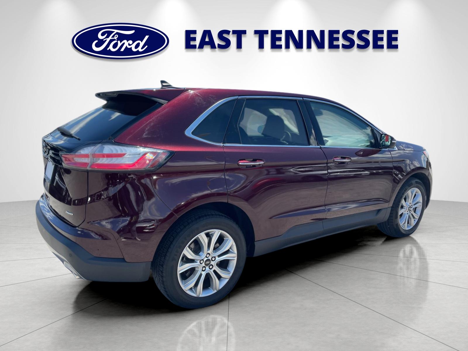 Certified Used 2024 Burgundy Ford Titanium image 3
