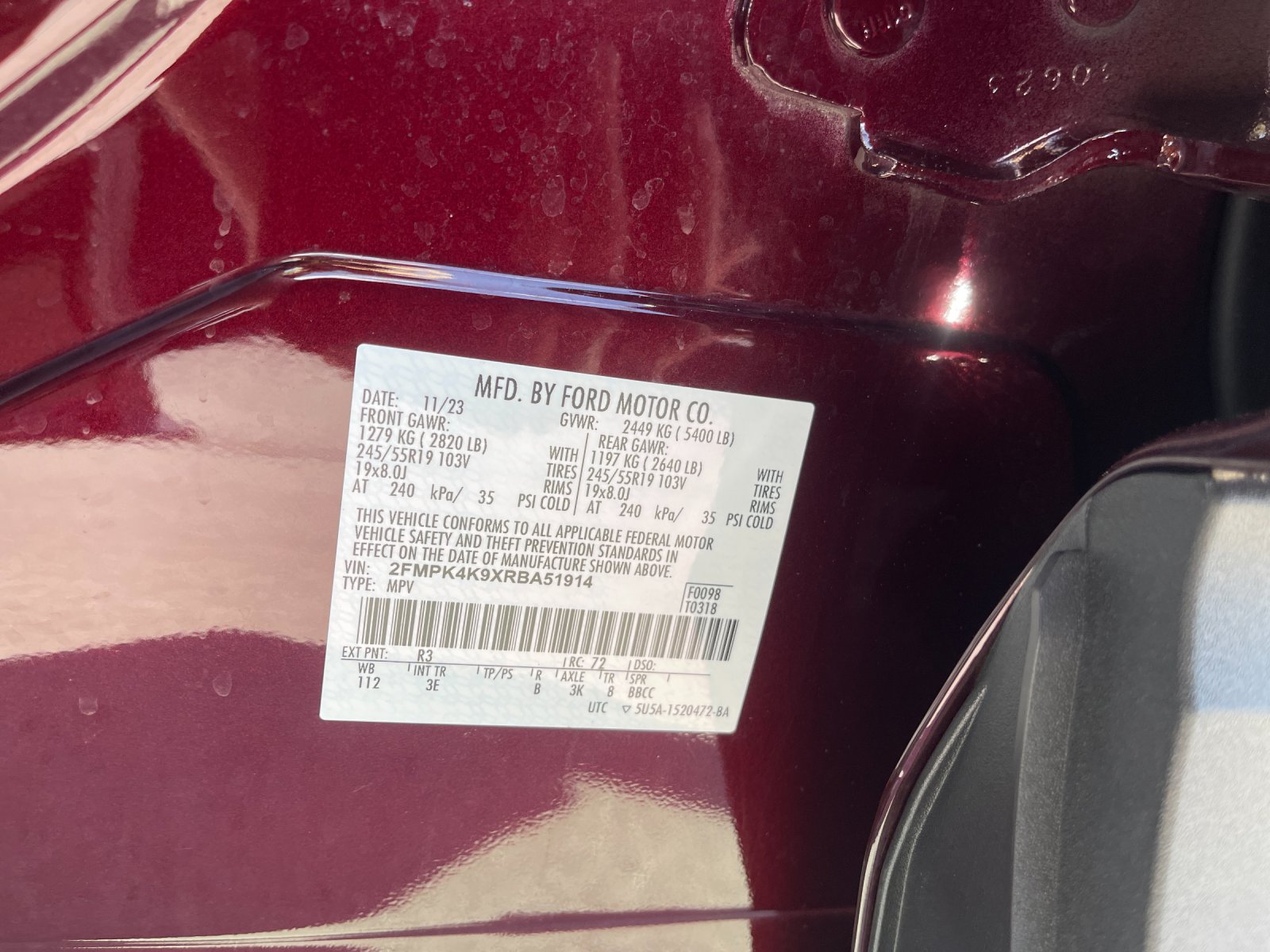 Certified Used 2024 Burgundy Ford Titanium image 32