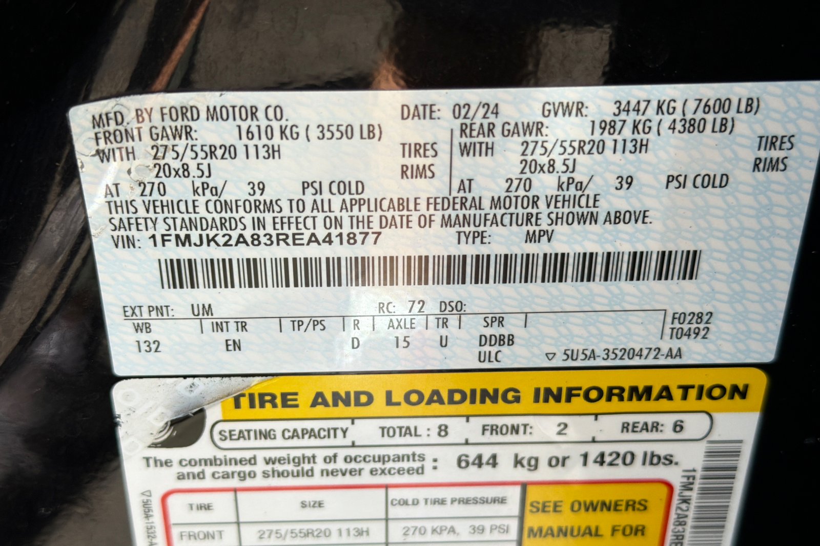 Used 2024 Black Ford Limited image 31