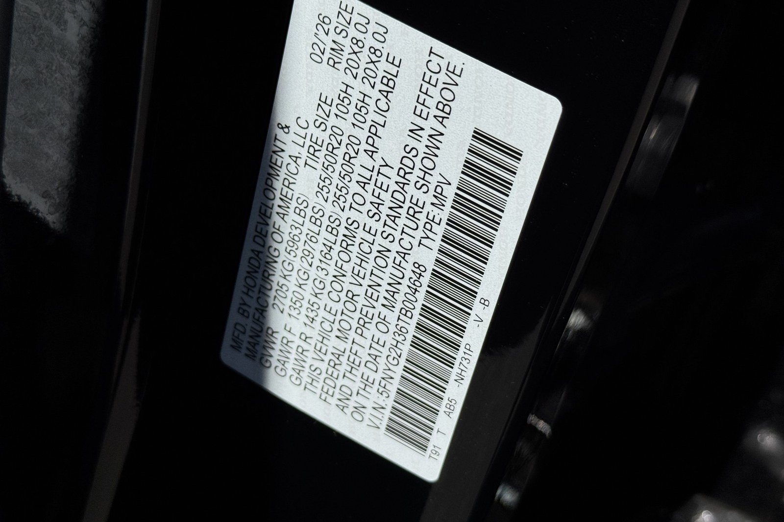 New 2026 Crystal Black Pearl Honda Sport image 29